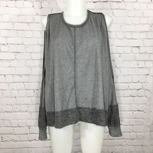 Split Sleeve Grey Sweatshirt